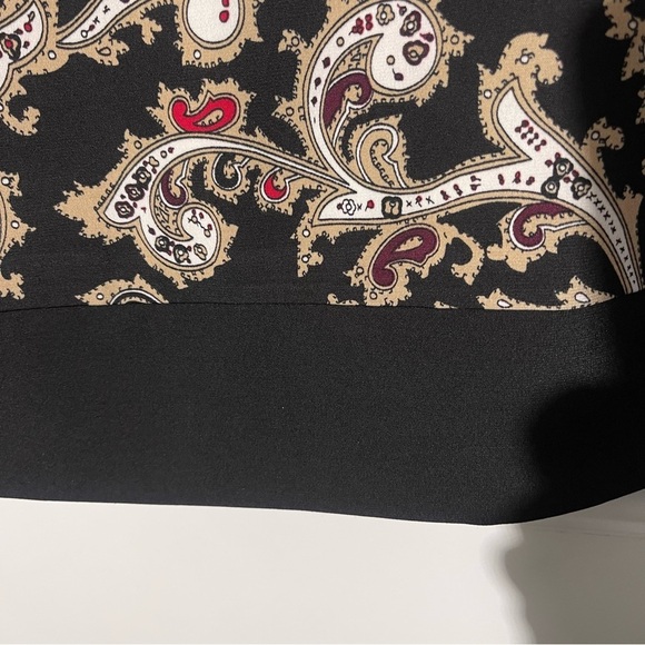 NWT White House Black Market Paisley Dress, Size XXS - Picture 6 of 10